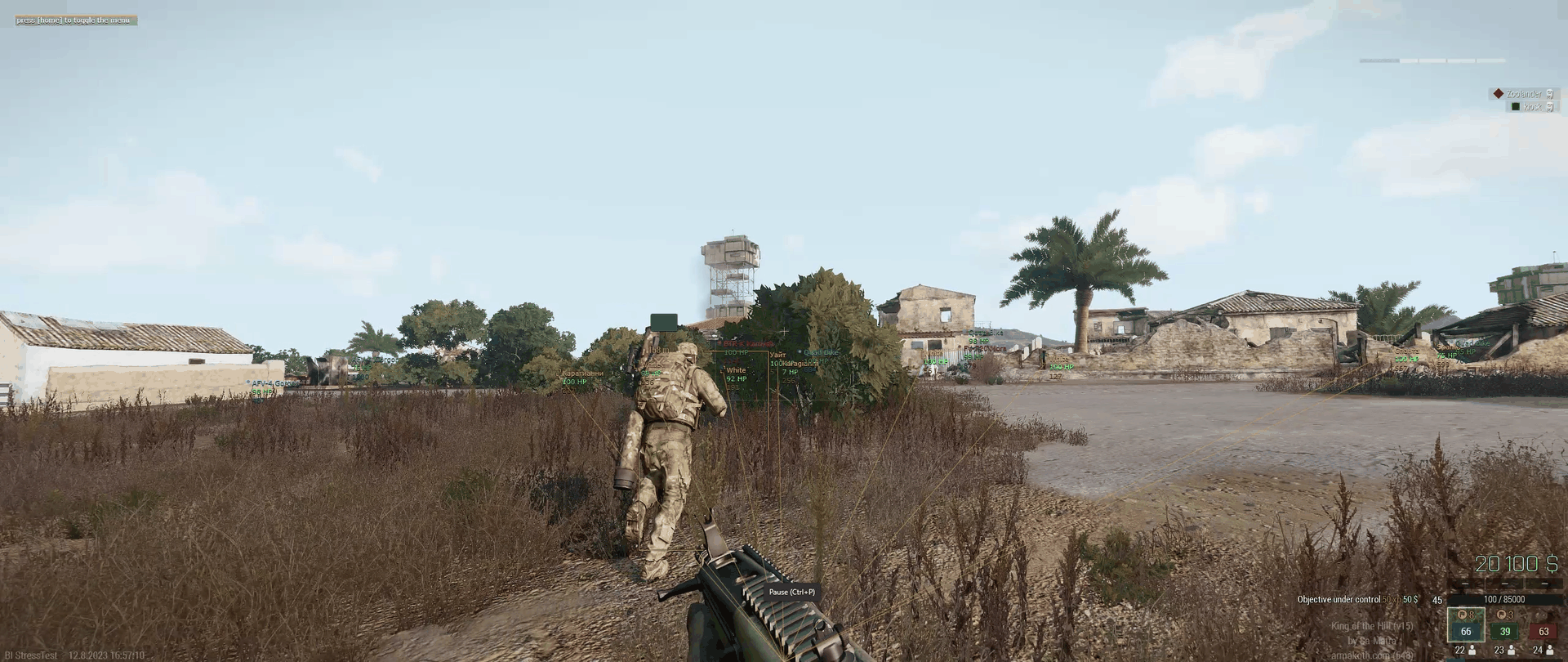 Mason Arma 3 - Скриншот интерфейса чита