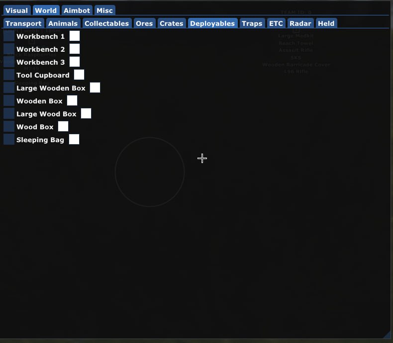 Mason RUST AXE RAGE - Cheat interface screenshot